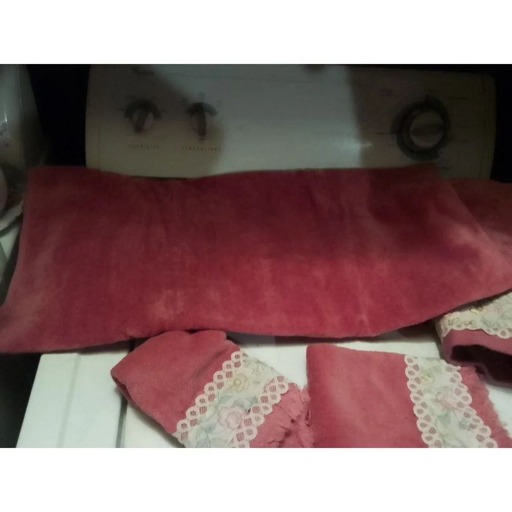 Vintage Martex Invitation Pink Bath Towel Set Two Bath Towels And Two Hand...